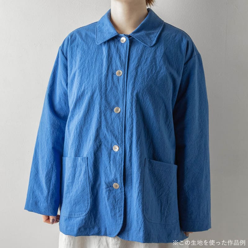 綿麻馬布ライトキャンバスで作ったジャケット