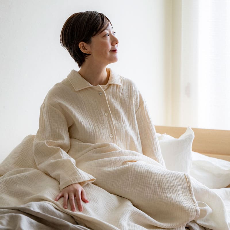 コットンダブルガーゼで作ったパジャマ アレンジ自在のパジャマ大全 日本製 ガーゼ生地 生地の森